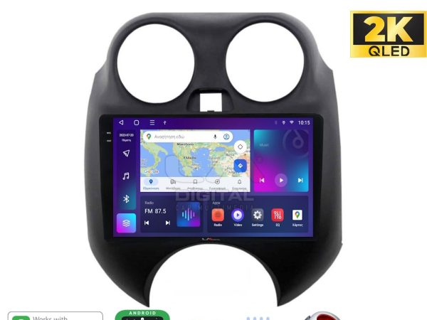 LM Digital – LM ZQ8459 GPS Οθόνη OEM Multimedia Αυτοκινήτου για NISSAN MICRA 2010-2014 (CarPlay/AndroidAuto/BT/GPS/WIFI/GPRS)