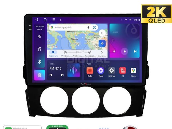 LM Digital - LM ZQ8530 GPS Οθόνη OEM Multimedia Αυτοκινήτου για Mazda MX5 2005 > 2015 (CarPlay/AndroidAuto/BT/GPS/WIFI/GPRS)