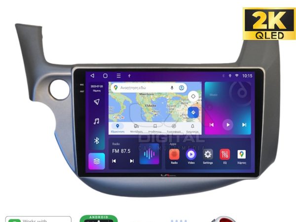 LM Digital - LM ZQ8549G GPS Οθόνη OEM Multimedia Αυτοκινήτου για Honda Jazz 2008 > 2012 (CarPlay/AndroidAuto/BT/GPS/WIFI/GPRS)