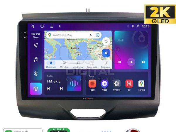 LM Digital - LM ZQ8576A GPS Οθόνη OEM Multimedia Αυτοκινήτου για Ford Ranger 2015 > 2020 (CarPlay/AndroidAuto/BT/GPS/WIFI/GPRS)