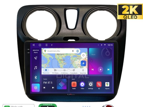 LM Digital - LM ZQ8657 GPS Οθόνη OEM Multimedia Αυτοκινήτου για Dacia Dokker 2012 > (CarPlay/AndroidAuto/BT/GPS/WIFI/GPRS)