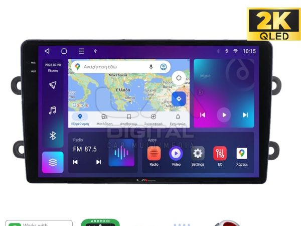 LM Digital - LM ZQ8708 GPS Οθόνη OEM Multimedia Αυτοκινήτου για DACIA DUSTER – LOGAN - SUNDERO 2013 > 2018 (CarPlay/AndroidAuto/BT/GPS/WIFI/GPRS)