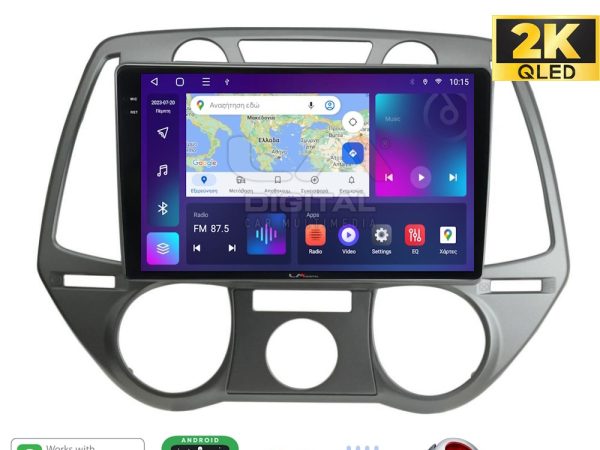 LM Digital - LM ZQ8838 GPS Οθόνη OEM Multimedia Αυτοκινήτου για Hyundai i20 2008 > 2014 (CarPlay/AndroidAuto/BT/GPS/WIFI/GPRS)
