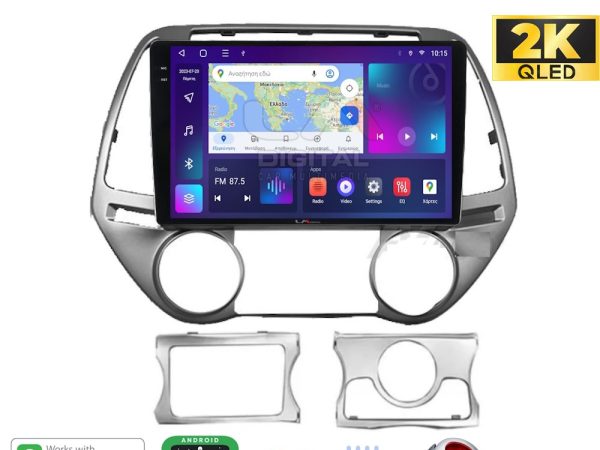 LM Digital - LM ZQ8839 GPS Οθόνη OEM Multimedia Αυτοκινήτου για HYUNDAI i20 2008>2013 (CarPlay/AndroidAuto/BT/GPS/WIFI/GPRS)