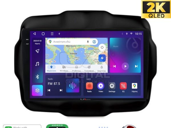 LM Digital - LM ZQ8952 GPS Οθόνη OEM Multimedia Αυτοκινήτου για RENEGADE 2014> (CarPlay/AndroidAuto/BT/GPS/WIFI/GPRS)
