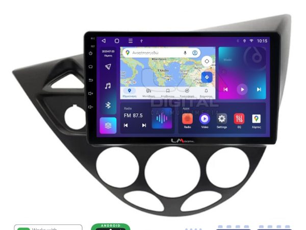 LM Digital - LM ZR8236 GPS Οθόνη OEM Multimedia Αυτοκινήτου για Ford Focus 1998 > 2004 (CarPlay/AndroidAuto/BT/GPS/WIFI/GPRS)