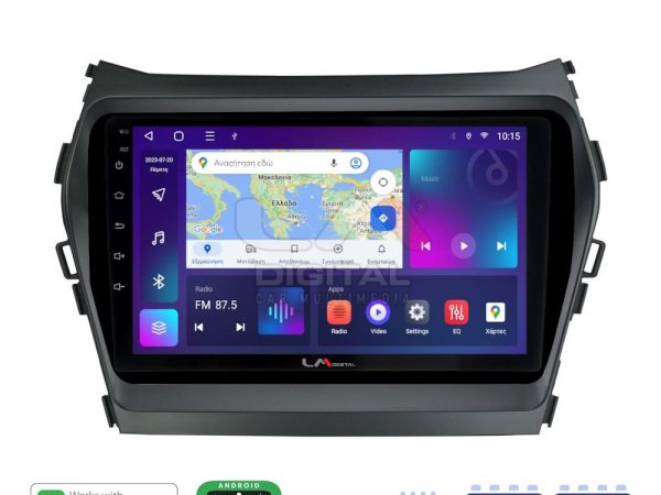 LM Digital - LM ZR8309 GPS Οθόνη OEM Multimedia Αυτοκινήτου για HY SANTA FE 2013 > 2017
HY IX45 (CarPlay/AndroidAuto/BT/GPS/WIFI/GPRS)