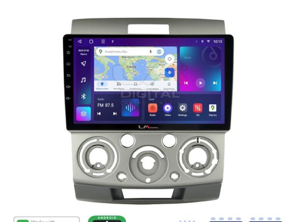 LM Digital - LM ZR8360 GPS Οθόνη OEM Multimedia Αυτοκινήτου για MAZDA BT 50  & FORD RANGER 2006>2011 (CarPlay/AndroidAuto/BT/GPS/WIFI/GPRS)