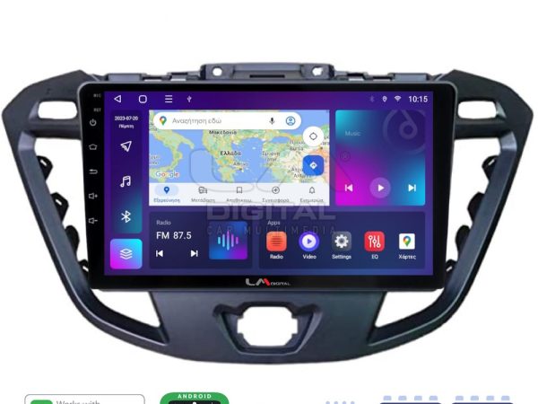 LM Digital - LM ZR8366 GPS Οθόνη OEM Multimedia Αυτοκινήτου για TRANSIT CUSTOM - TOURNEO CUSTOM 2013> (CarPlay/AndroidAuto/BT/GPS/WIFI/GPRS)