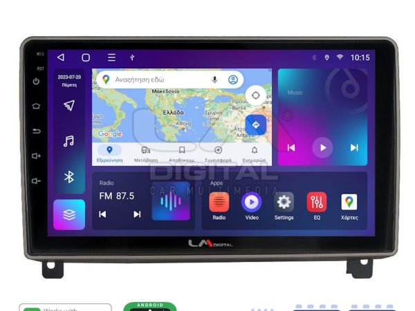 LM Digital - LM ZR8404 GPS Οθόνη OEM Multimedia Αυτοκινήτου για PEUGEOT 407 2004 > 2011 (CarPlay/AndroidAuto/BT/GPS/WIFI/GPRS)
