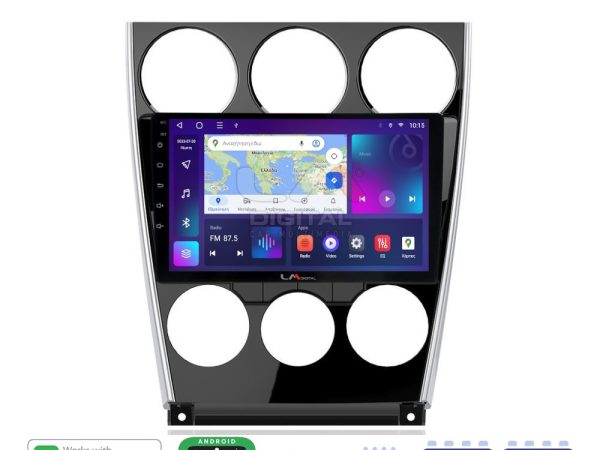 LM Digital - LM ZR8436 GPS Οθόνη OEM Multimedia Αυτοκινήτου για MAZDA 6 facelift 2005>2008  (CarPlay/AndroidAuto/BT/GPS/WIFI/GPRS)