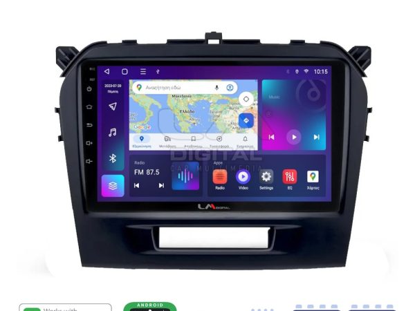 LM Digital - LM ZR8571 GPS Οθόνη OEM Multimedia Αυτοκινήτου για SUZUKI VITARA & BREZZA 2016> (CarPlay/AndroidAuto/BT/GPS/WIFI/GPRS)
