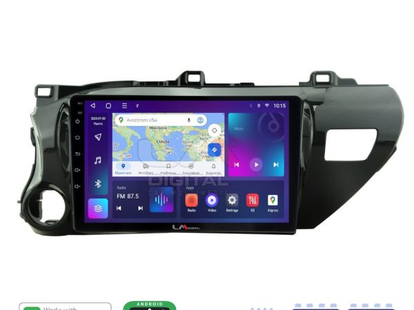 LM Digital - LM ZR8588 GPS Οθόνη OEM Multimedia Αυτοκινήτου για TOYOTA HILUX 2017>   (CarPlay/AndroidAuto/BT/GPS/WIFI/GPRS)