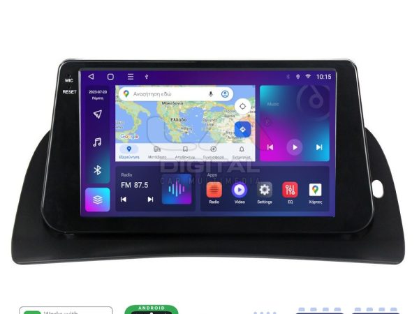 LM Digital - LM ZR8707 GPS Οθόνη OEM Multimedia Αυτοκινήτου για Renault Kangoo 2011 > 2021 (CarPlay/AndroidAuto/BT/GPS/WIFI/GPRS)
