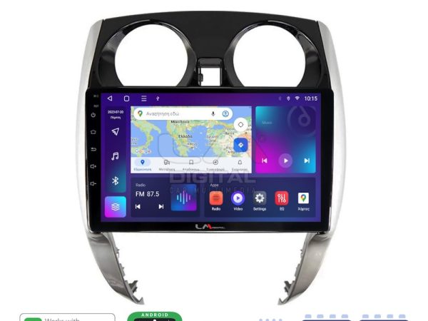 LM Digital - LM ZR8790 GPS Οθόνη OEM Multimedia Αυτοκινήτου για Nissan Note 2013 > 2020 (CarPlay/AndroidAuto/BT/GPS/WIFI/GPRS)