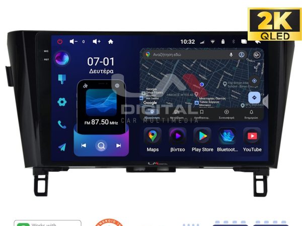 LM ZS8473 GPS Οθόνη OEM Multimedia Αυτοκινήτου για NISSAN QASHQAI & XTRAIL 2014> (CarPlay/AndroidAuto/BT/GPS/WIFI/GPRS)