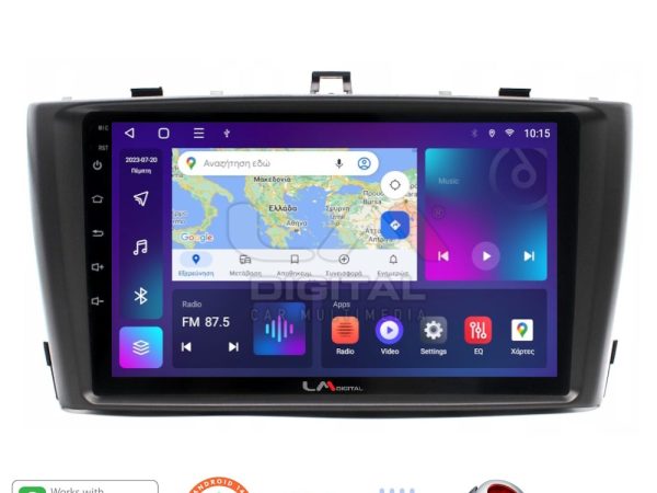 LM Digital - LM ZT8027 GPS Οθόνη OEM Multimedia Αυτοκινήτου για TOYOTA AVENSIS T27 2009 > 2016  (CarPlay/AndroidAuto/BT/GPS/WIFI/GPRS)