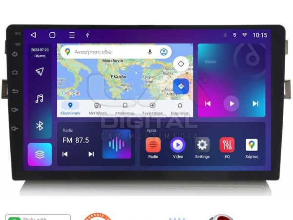 LM Digital - LM ZT8028 GPS Οθόνη OEM Multimedia Αυτοκινήτου για Toyota Auris 2007 > 2012 (CarPlay/AndroidAuto/BT/GPS/WIFI/GPRS)