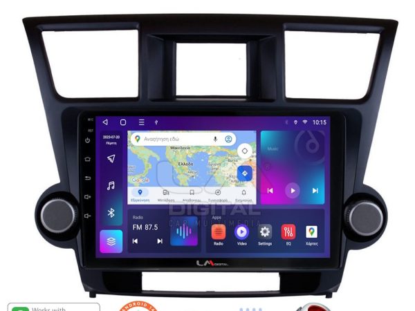 LM Digital - LM ZT8089 GPS Οθόνη OEM Multimedia Αυτοκινήτου για Toyota Highlander 2008 > 2015 (CarPlay/AndroidAuto/BT/GPS/WIFI/GPRS)