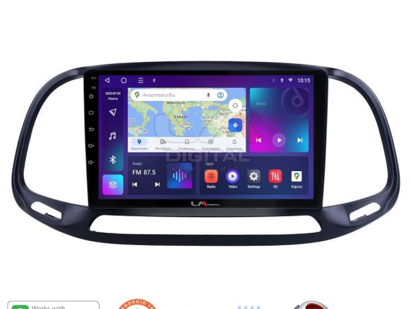 LM Digital - LM ZT8197 GPS Οθόνη OEM Multimedia Αυτοκινήτου για Fiat Doblo - Combo 2015 > 2018 (CarPlay/AndroidAuto/BT/GPS/WIFI/GPRS)