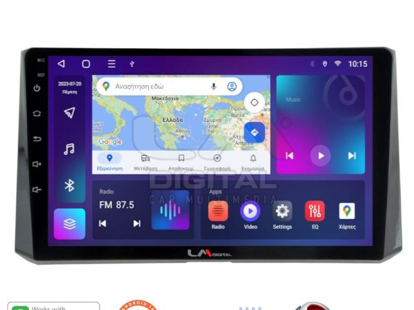 LM Digital - LM ZT8204 GPS Οθόνη OEM Multimedia Αυτοκινήτου για Toyota Corolla 2019> (CarPlay/AndroidAuto/BT/GPS/WIFI/GPRS)