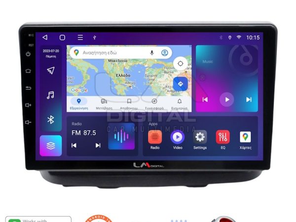 LM Digital - LM ZT8210 GPS Οθόνη OEM Multimedia Αυτοκινήτου για Fiat Doblo 2002 > 2007 (CarPlay/AndroidAuto/BT/GPS/WIFI/GPRS)