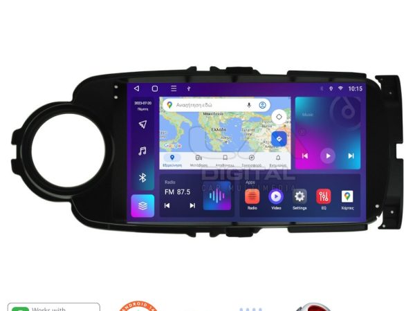 LM Digital - LM ZT8254B GPS Οθόνη OEM Multimedia Αυτοκινήτου για Toyota Yaris 2012 > 2015 Αν το αυτοκίνητο είναι υβριδικό, παρακαλώ ενημερώστε μας πριν την παραγγελία σας. (CarPlay/AndroidAuto/BT/GPS/WIFI/GPRS)