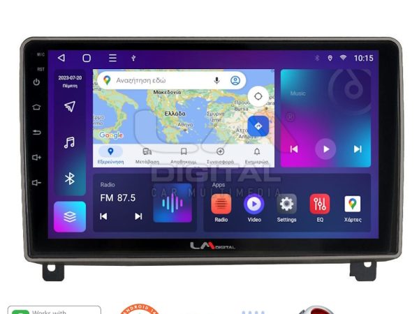 LM Digital - LM ZT8404 GPS Οθόνη OEM Multimedia Αυτοκινήτου για PEUGEOT 407 2004 > 2011 (CarPlay/AndroidAuto/BT/GPS/WIFI/GPRS)