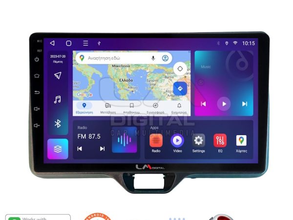 LM Digital - LM ZT8554 GPS Οθόνη OEM Multimedia Αυτοκινήτου για TOYOTA YARIS 2020> (CarPlay/AndroidAuto/BT/GPS/WIFI/GPRS)