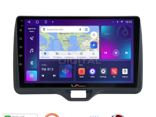 LM Digital - LM ZT8554H GPS Οθόνη OEM Multimedia Αυτοκινήτου για Toyota Yaris 2020 > 2023 (CarPlay/AndroidAuto/BT/GPS/WIFI/GPRS)