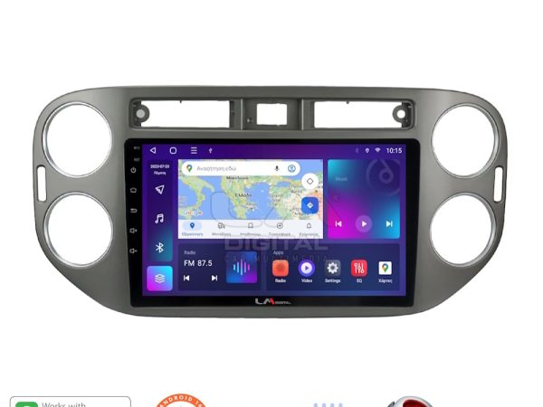 LM Digital - LM ZT8590G GPS Οθόνη OEM Multimedia Αυτοκινήτου για VW Tiguan 2007 - 2016 Ανθρακί (CarPlay/AndroidAuto/BT/GPS/WIFI/GPRS)