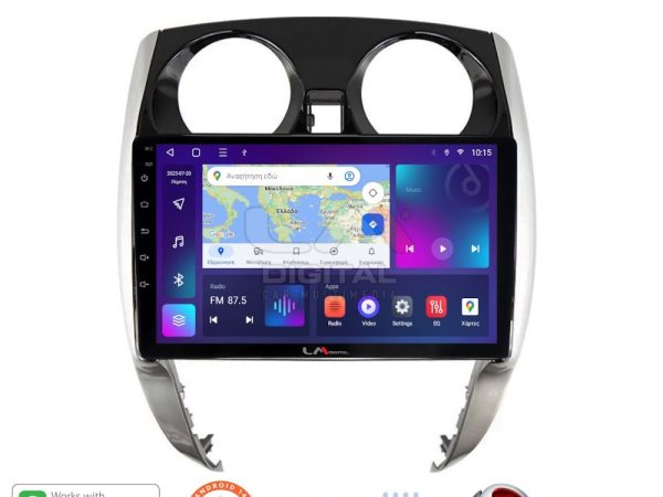 LM Digital - LM ZT8790 GPS Οθόνη OEM Multimedia Αυτοκινήτου για Nissan Note 2013 > 2020 (CarPlay/AndroidAuto/BT/GPS/WIFI/GPRS)